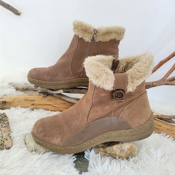 Baretraps andee sherpa and man made suede ankle booties - Picture 1 of 16